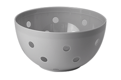 Bicolour salad bowl "Sens" 1,4 L, smoky gray